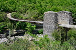 Albánie - řeka Limi Vjosa, hele most, brzdy ,-)