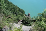 Opuštěné doly na břidlici u jezera Walensee