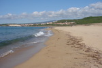 Pláž Is Arenas přímo u kempu