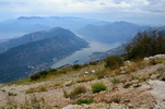 Černá Hora - Pohled na Kotor z cesty do Lovčenu