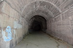 Albánie - Tunel nad hráz, zákaz vstupu pěšákům ,-)