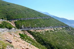 Albánie - Silnice SH8 za Palase