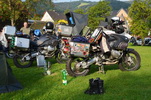 Rakousko - Camping Lanzmaierhof, ranní káva a balení