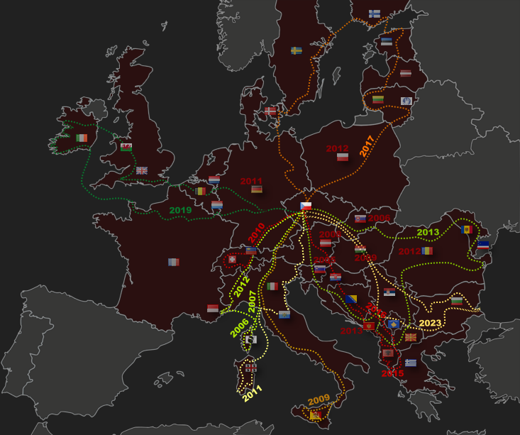 Mapa Evropa
